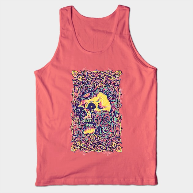 Wired Skull Tank Top by Verboten